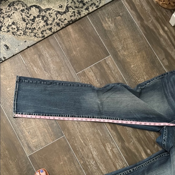Vigoss Blue Boot Cut Jeans with Contrast Stitching - Picture 7 of 10